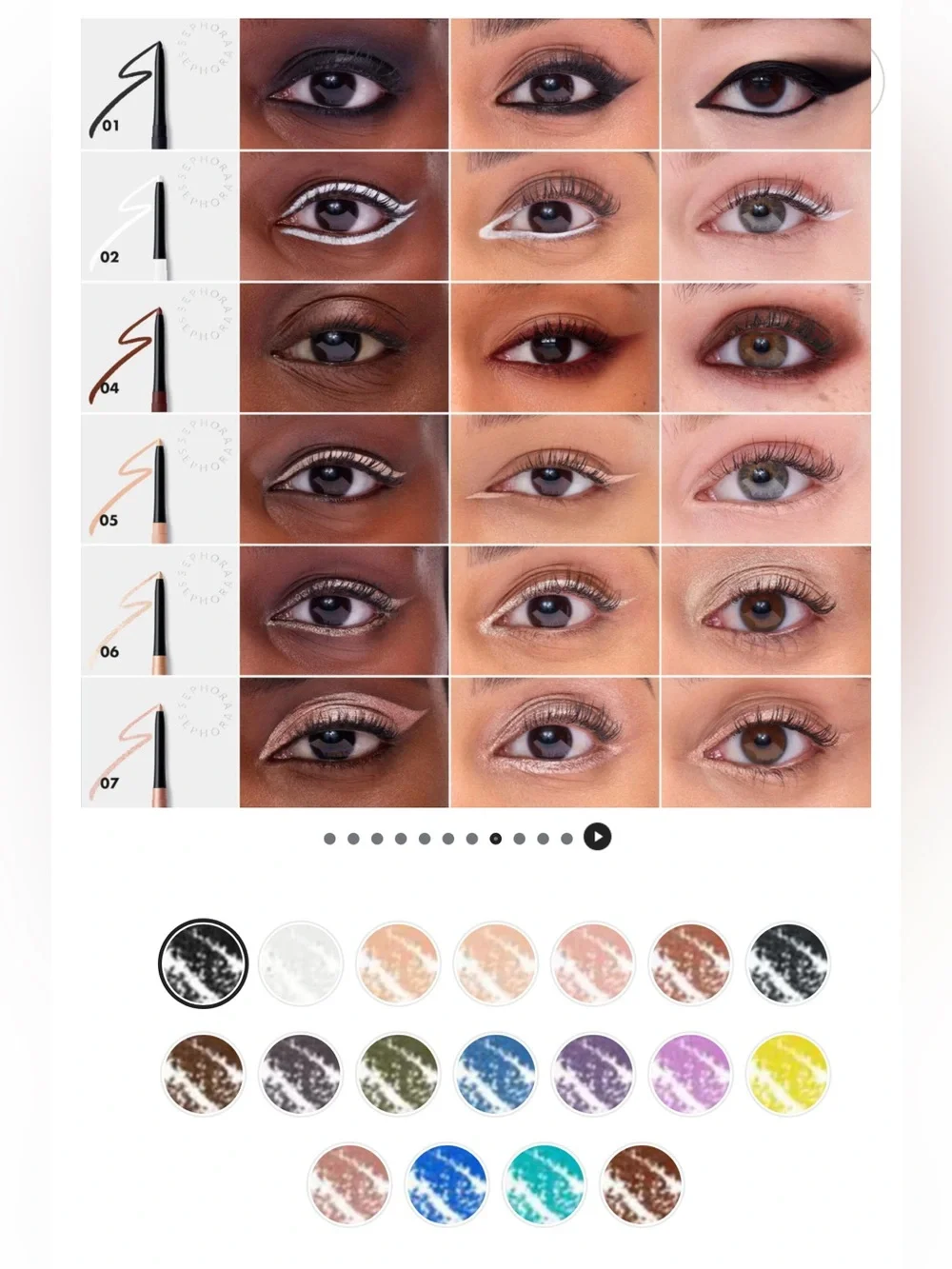 Sephora waterproof eyeliners
